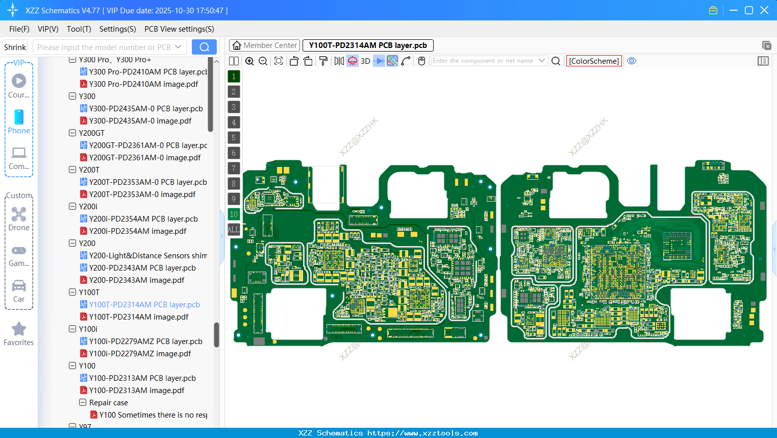 VIVO Y100T-PD2314AM PCB Layer